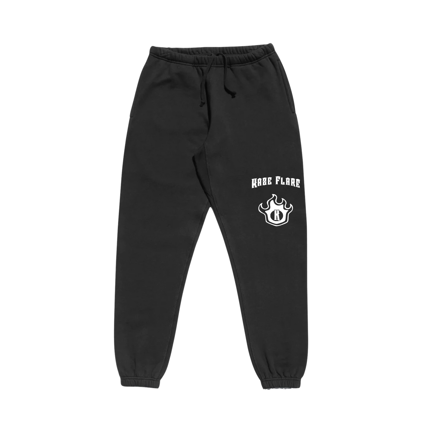 Kaze Flare Classic Logo Black Sweatpants