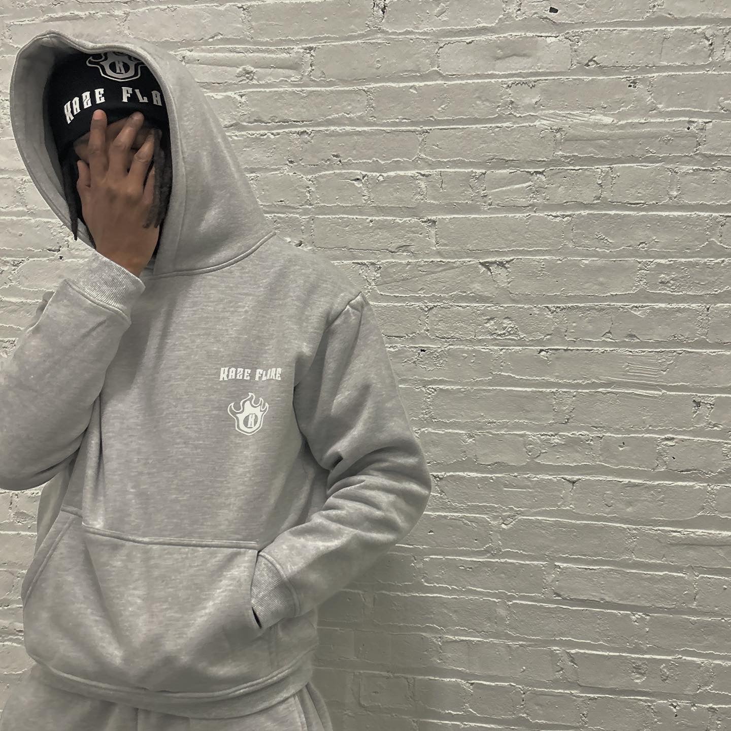 Kaze Flare Classic Logo Grey Hoodie