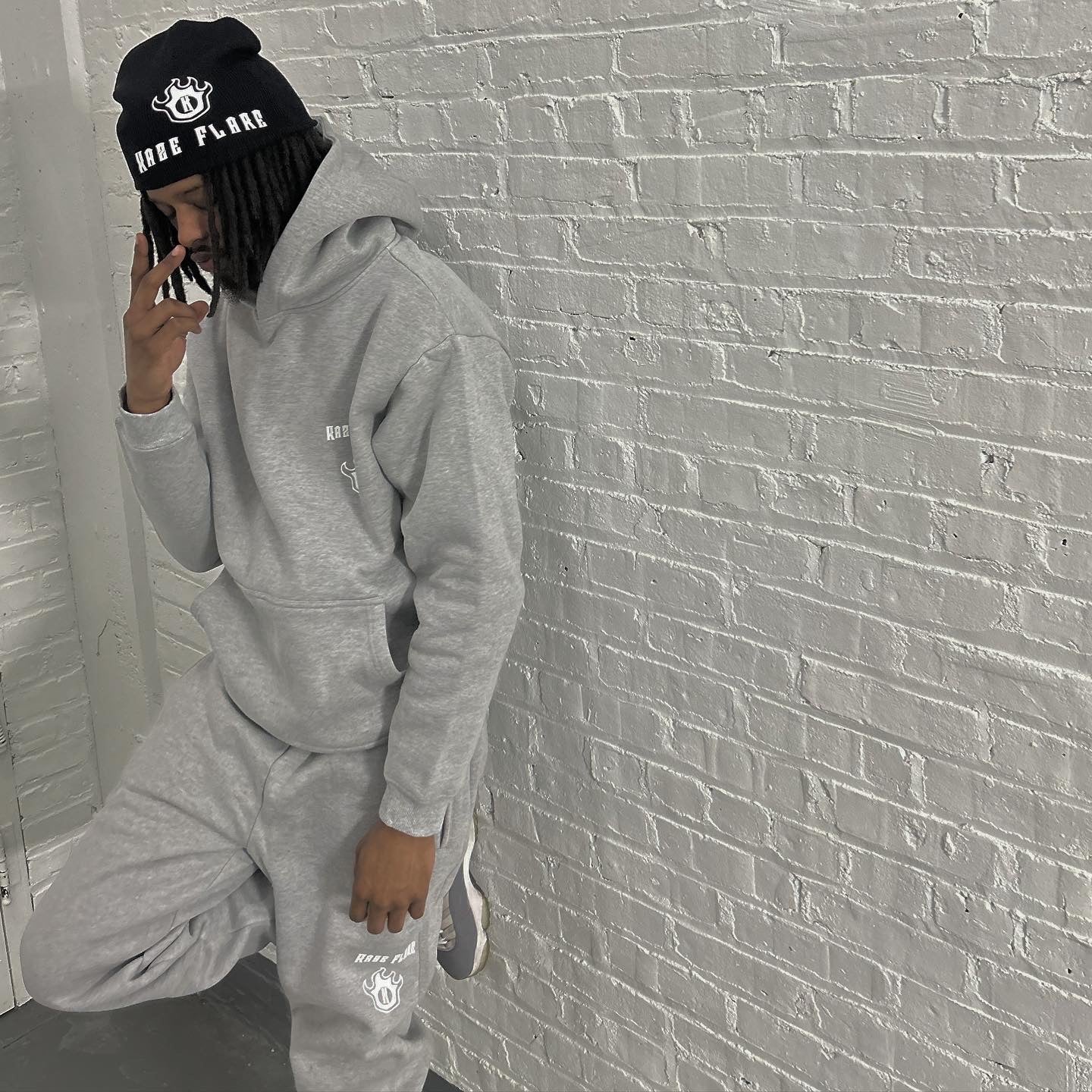 Kaze Flare Classic Logo Grey Hoodie
