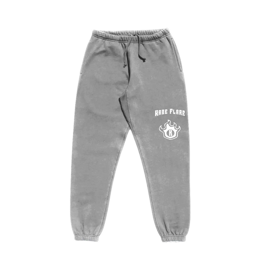 Kaze Flare Classic Logo Grey Sweatpants
