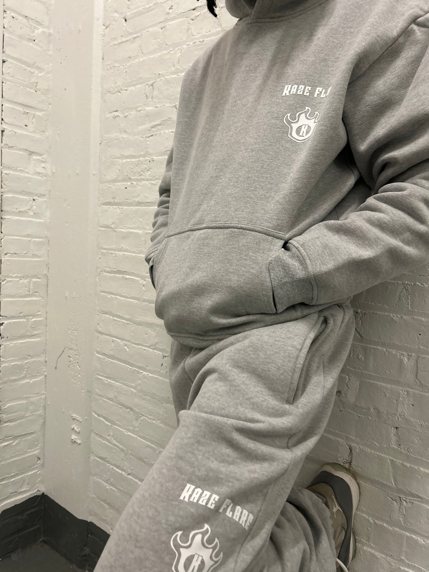 Kaze Flare Classic Logo Grey Hoodie