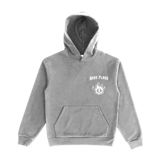 Kaze Flare Classic Logo Grey Hoodie