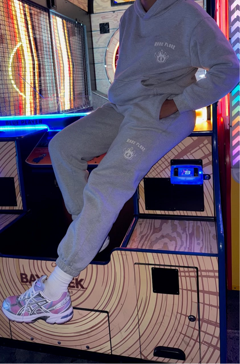 Kaze Flare Classic Logo Grey Sweatpants