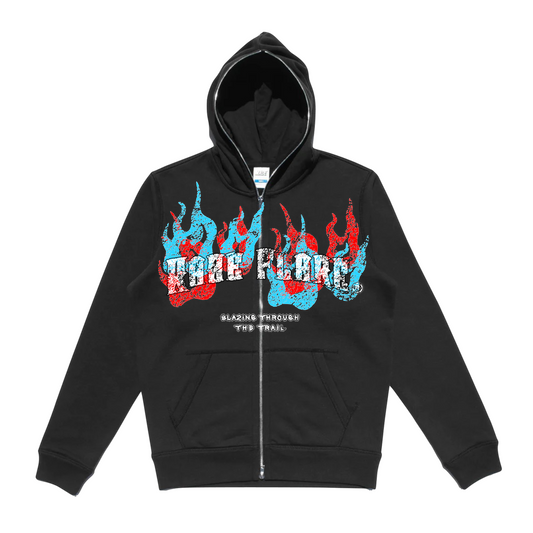 Kaze Flare Fusion Flames Full-Zip Hoodie
